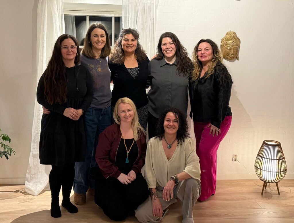 A group of women posing after a workshop